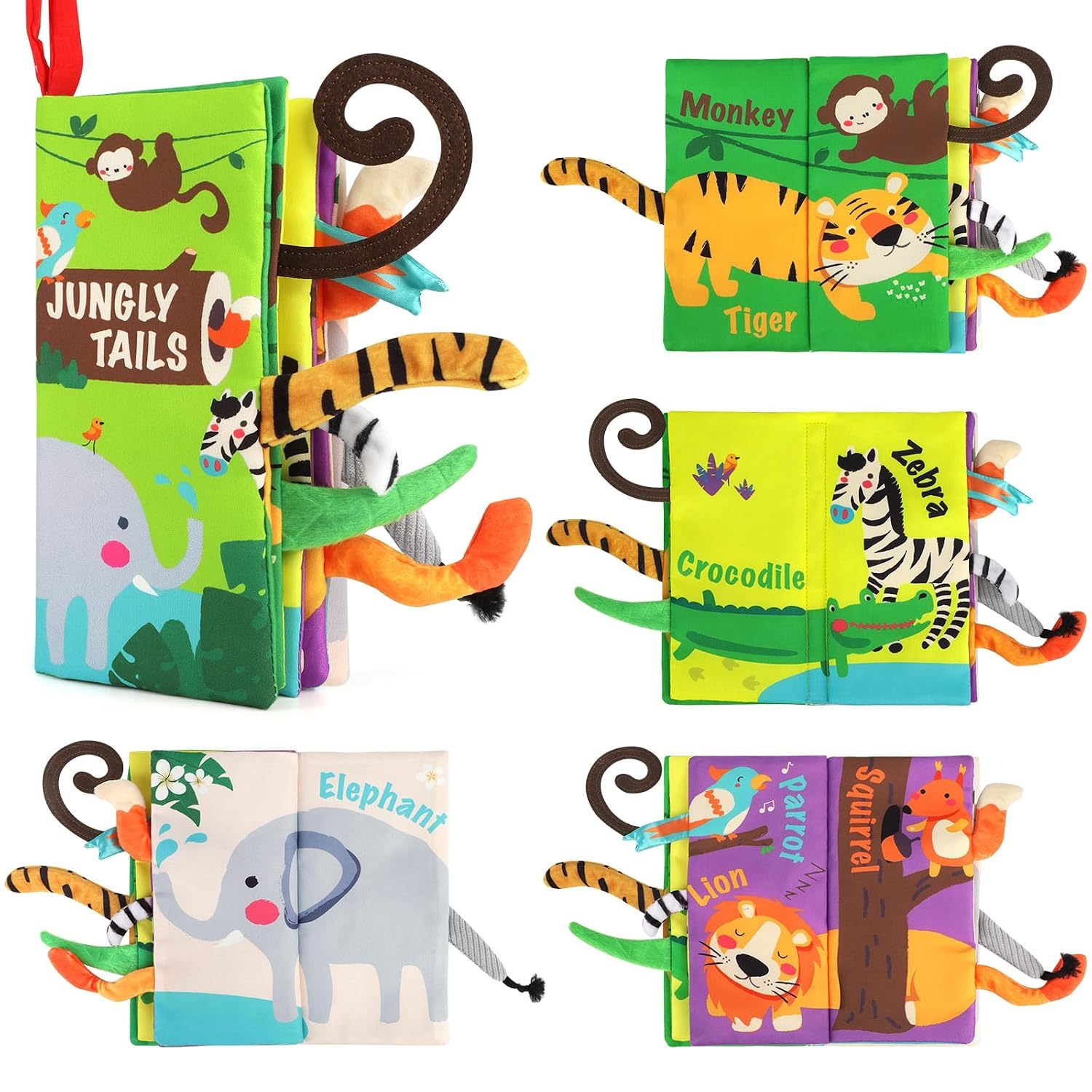 Livre en tissu sur les animaux