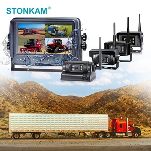 STONKAM 7 Inch <strong>LCD</strong> Monitor Display Rechargeable Wireless Magnetic Backup Rear View Camera for RV Trailer Truck - Product Image 1