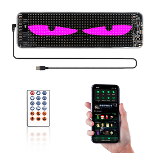 LOY RGB Полноцветный Программируемый прокручиваемый текст Deviles Eye светодиодный дисплей рекламный экран панели СВЕТОДИОДНЫЙ знак для автомобиля - Product Image 1