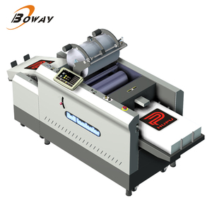 Boway up Suction Feeder Laminator 450mm Large Heating Roller Roll to Roll Laminator With Auto <strong>Stacker</strong> and Rewinder - Product Image 5