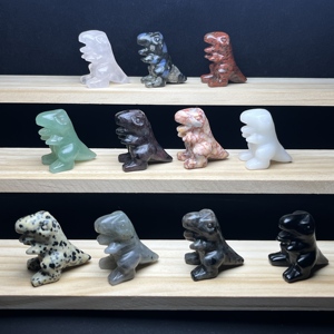 Tinh Thể Tự Nhiên Khắc Động Vật Khủng Long 3-4Cm Pha Lê Đá Quý Thủ Công Cho Trang Trí Trẻ Em Quà Tặng - Product Image 5