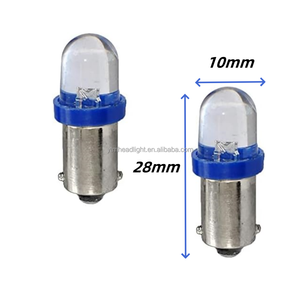 ฐาน BA9S DC AC 6.3V ดาบปลายปืนหลอดไฟ LED พร้อมเลนส์ใส1LED ไม่ทำให้เกิดแสงจ้าไม่มีการกะพริบหลอดไฟ LED พินบอล