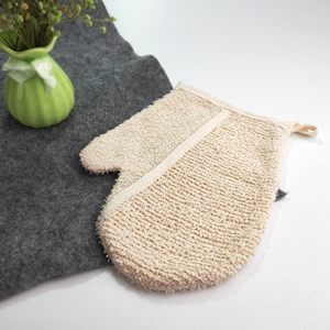 قفز مصنوع يدويًا من قطن القنب عصري قابل لإعادة الاستخدام تدليك الجسم إسفنجة طبيعية لإزالة الجلد الميت - Product Image 4