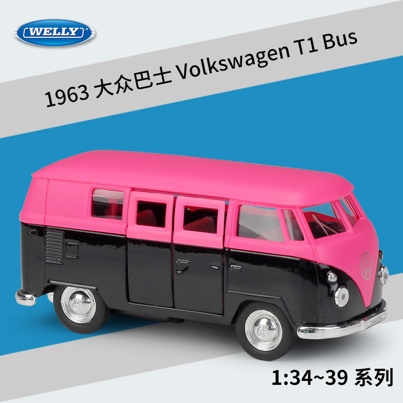 49764 1963 Volkswagen T1 bus pink