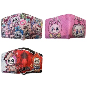 琳达·拉布怪物图案卡钱包Pu皮革对多卡儿童钱包 - Product Image 1