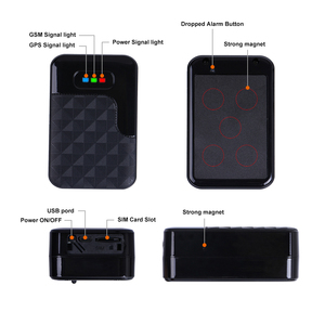 Alarma de disparo antimanipulación, rastreador gps, compatible con seguimiento GPS/LBS/AGPS, alarma de batería baja - Product Image 6