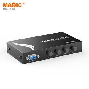 Conmutador Vga de 4 en 1 salida, conmutador Vga bidireccional, conmutador de vídeo Full Hd para monitor