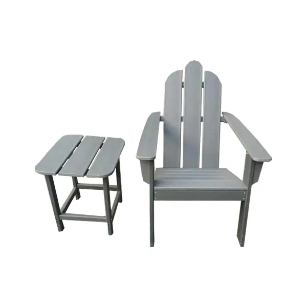 Yüksek kaliteli HDPE su geçirmez veranda bahçe sandalye Adirondack sandalyeler dış mekan mobilyası