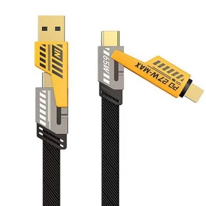 สายชาร์จ PD65W เร็วอเนกประสงค์แบบ USB TO C สำหรับสายข้อมูลโทรศัพท์มือถือเหมาะสำหรับแอปเปิ้ลและแอนดรอยด์ - Product Image 1