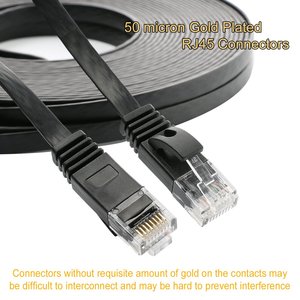 Flat Cat 6 <strong>UTP</strong> RJ45 Male To Male 8P8C Shield Flat <strong>Network</strong> Rj45 <strong>UTP</strong> Cable For Printer <strong>Computer</strong> Router - Product Image 5
