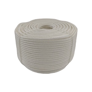 Beyaz siyah 5mm 6mm <span class=keywords><strong>7mm</strong></span> 8mm açık örgülü dacron polyester naylon bayrak direği için poli halat kordon kamp kravat çekin