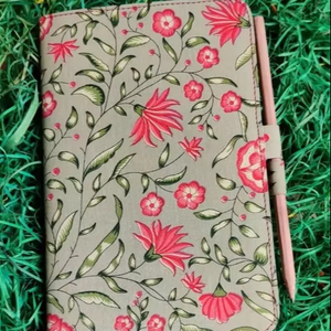 Handmade Cotton Fabricated Journal with Pencil Lock <strong>Block</strong> <strong>Print</strong> <strong>Notebook</strong> of Export Quality Flower <strong>Printed</strong> <strong>Notebook</strong> With Fashion - Product Image 2