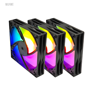 MANMU 120mm Cooler Fan for <strong>Pc</strong> Colorful Computer Fan Rgb Computer Processor Fan - Product Image 1