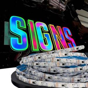 WS16703 SM3535 s-tipi RGBIC sihirli reçine işaretleri için LED şerit 7mm esnek ışık şeridi özel dinamik renk değiştirme etkisi ile - Product Image 1