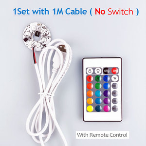 Вход DC5V низкое напряжение PCB чипы красочный градиент светодиод RGB световая плата 1,5 метр Черный или белый USB кабель с пультом дистанционного управления - Product Image 4