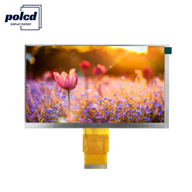 Polcd 7 inch TFT LCD tùy chỉnh 800x480 50 Pin RGB Giao diện hiển thị bảng điều chỉnh 7 "TFT LCD module