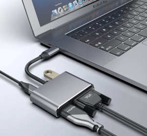 4合1 USB 3.1 Type-C集线器扩展坞适配器转换器McBook，具有4K HDMI USB3.0 PD端口60hz计算机投影仪 - Product Image 6