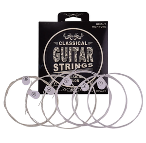 Cuerdas de guitarra clásica de suministro directo de fábrica al por mayor de China 028-043 Cuerda de nailon barata a la venta Aceptar logotipo personalizado OEM ODM - Product Image 1