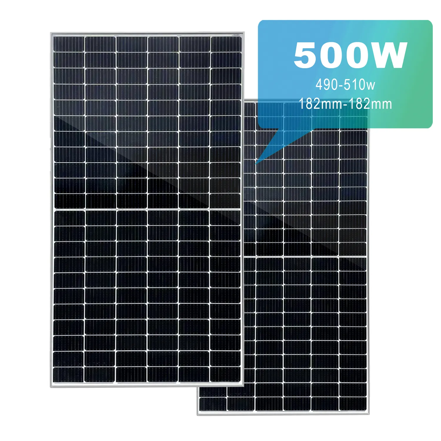 Güneş enerjisi çatı panelleri Bifacia 500w 600w 650w güneş Pv modülü 500w paneli tedarikçisi