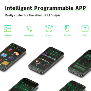 LOY programmabile App di controllo flessibile Led segno di bordo schermi Led digitali pannello di auto pannello matrice Led per auto pubblicità finestra - Product Image 4
