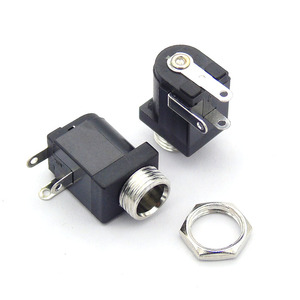 Dişli konnektör ile DC-005M 3 Pin dik açı Ttype 5.5-2.1 2.5MM DC güç soketi DC-005 - Product Image 6