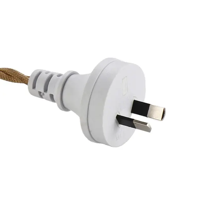 Cable de alimentación con certificación AU SAA, cuya longitud se puede personalizar, enchufe de 2 pines y 3 pines para electrodomésticos, olla arrocera eléctrica