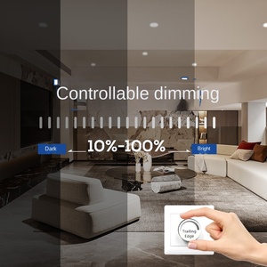高電圧220V 110Vラウンド3 CCT薄暗いLED天井ライト調光可能スマートホームデコレーション石膏天井ライト