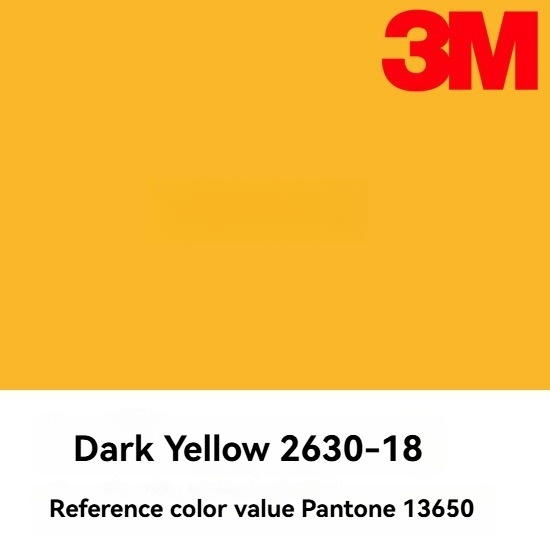 Vinyle auto-adhésif 3M Jaune foncé 1030-18