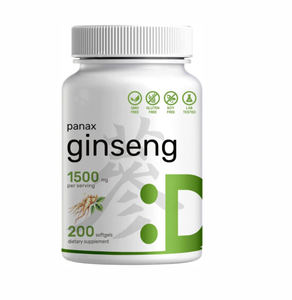 Vitamins Korean Red <strong>Panax</strong> Ginseng Root Extract <strong>Capsule</strong> Standardized to 10% Ginsenosides for Promote Immune Health - Product Image 1