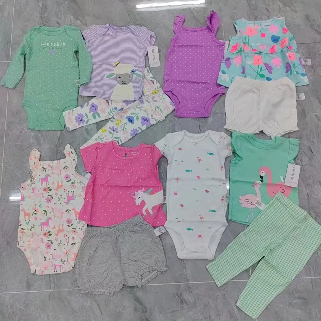 Taşması artı toptan giyim stok markalı yeni doğan bebek giysileri yaz bebek giyim setleri