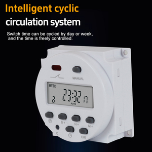 Hochwertiger industrieller Zeit schalter 12V und 220V Elektronische Hoch leistungs programmierung mit hervorragenden Energie spar funktionen - Product Image 4