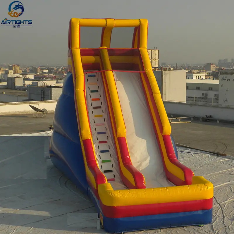 Outdoor Rental Inflatable Bounce Slide Huge Climbing N Slide For Commercial Use