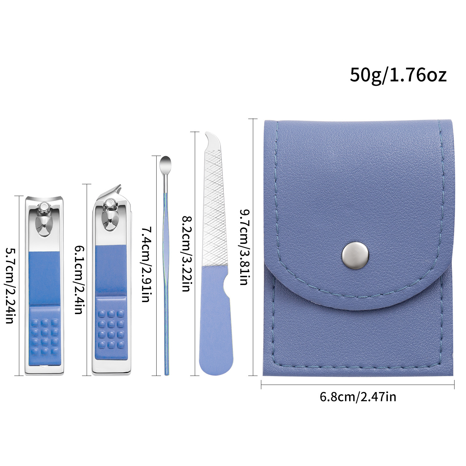 Ensemble quatre pièces bleu