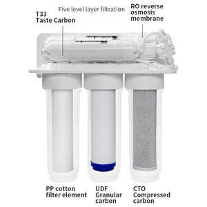 Seviye 5 su filtresi üreticisi ters osmoz sistemi tortu lavabo filtresi içme suyu filtreleri 0.0001 mikron - Product Image 3