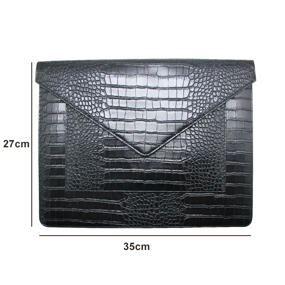 Boshiho PU Da Cá Sấu Máy Tính Xách Tay Sleeve Tablet Phổ Bag Trường Hợp Bìa Cho Macbook Siêu Mỏng Sleeve Bag Cho Surface Book