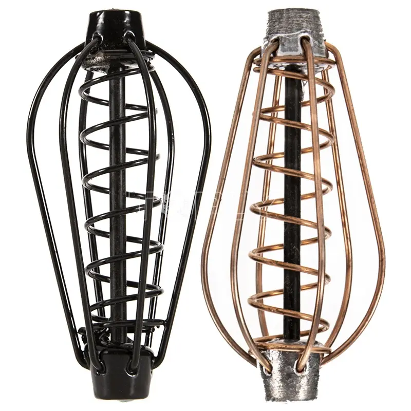 Fish Bait Cage 15g 20g 25g 30g Fish Bait Lure Copper Trap Basket Feeder Holder With Hooks Carp Fishing Tackle Accessories