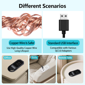15W 4-en-1 Diseño moderno Cargador móvil inalámbrico Cargador de escritorio integrado con función de roscado para mesa auxiliar de oficina Uso en el hogar