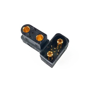 QS5ปลั๊กแบตเตอรี่60A กระแสไฟสูง5มม. ขั้วต่อหัวกระสุนชุบทองพร้อมขาสัญญาณ3P สำหรับระบบไฟฟ้าสำหรับโดรน RC รถยนต์ FPV - Product Image 5