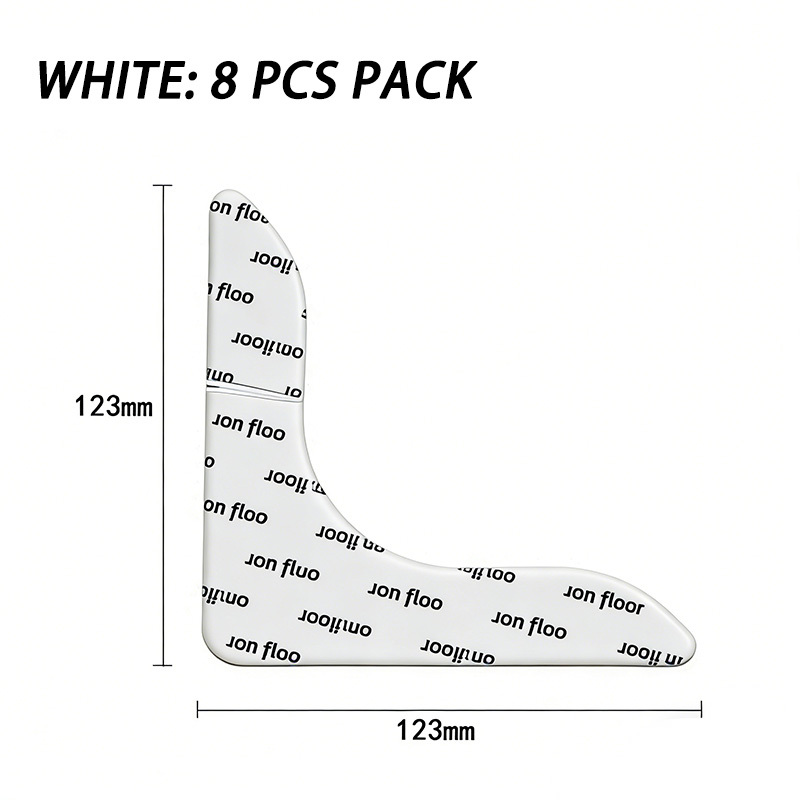 White-L-shaped