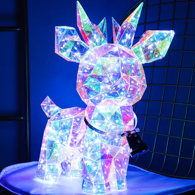 Deer LED String Light USB Battery Power Christmas LED Lamp String Deer Reindeer Holiday Festivals Xmas Party Decoration