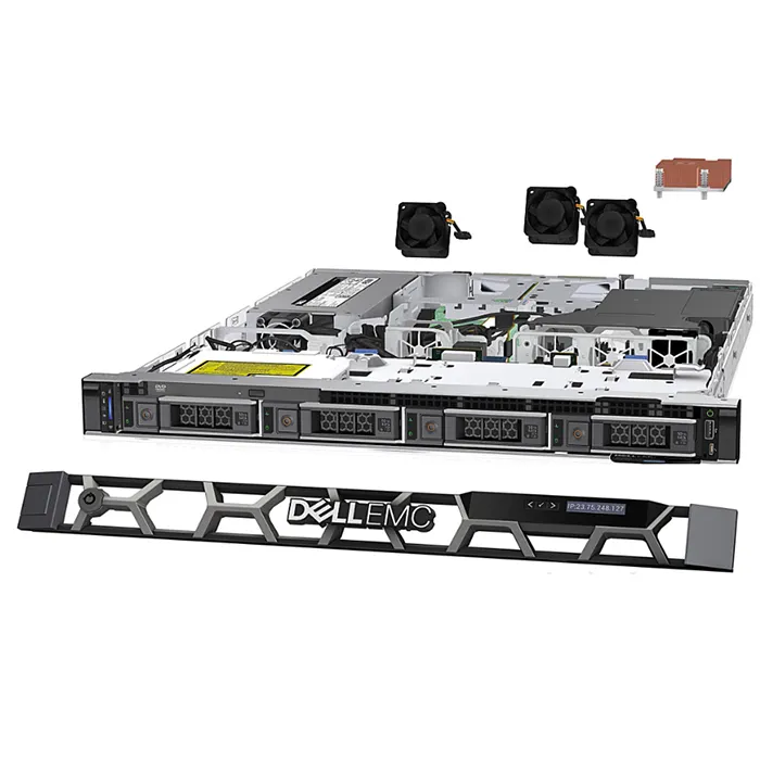 Servidor de rack Dell R250 Poweredge R250 Xeon, el más vendido, 1U, listo para enviar, SFF