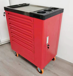 定制钢金属机械车间工作台车库工具拉杆箱滚轮柜带锁 - Product Image 6