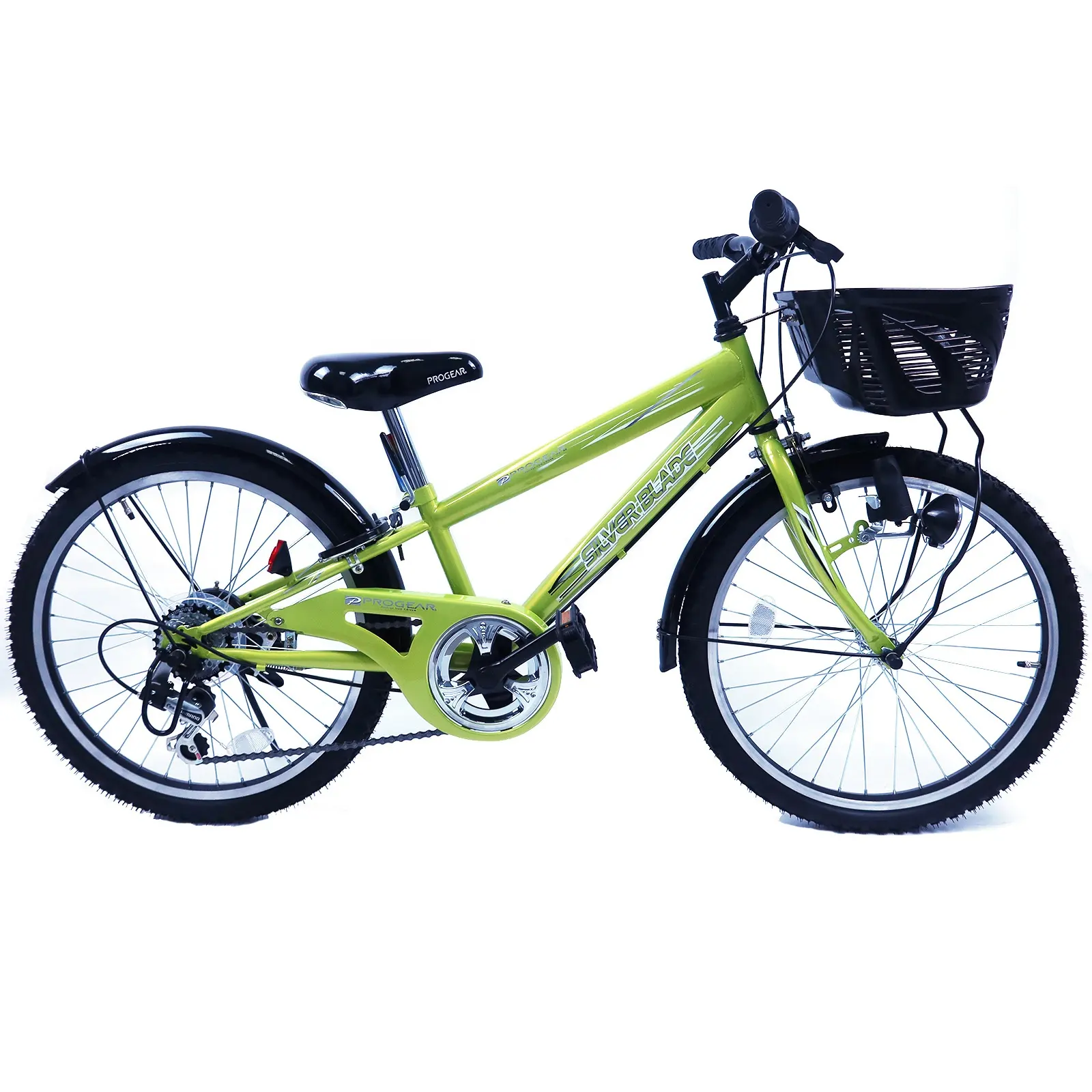 Bicicleta para niños Niño mediano con cesta 6 Cambio de velocidad Bicicletas Adolescente Bicicleta de alta calidad