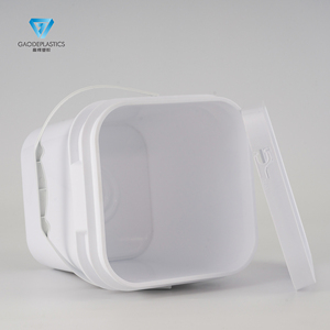 Fabbrica diretta 5L secchio quadrato di plastica con manico a tenuta stagna-coperchio a scatto contenitore per prodotti chimici alimentari inchiostri olio-OEM personalizzabili - Product Image 4