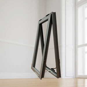 Design moderno personalizzato doppia tenda in vetro finestre in alluminio con battente cieco da finestra con otturatore in stile verticale - Product Image 3