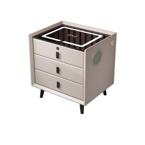 新型智能多功能实木床头柜现代设计家用和酒店用床头柜 - Product Image 4