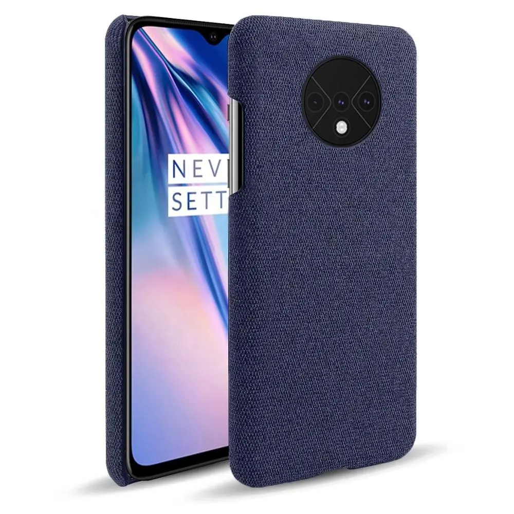 Oneplus — coque de téléphone portable en PU, en vrac, moderne et élégante, avec revêtement en tissu feutré, accessoires pour Oneplus 7T