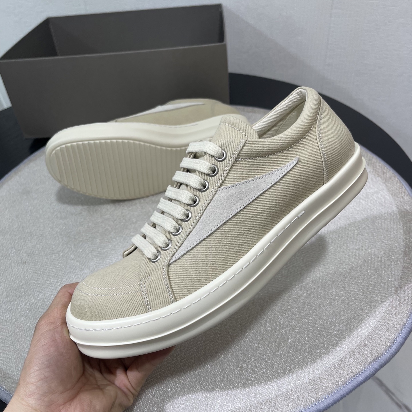 Beige canvas