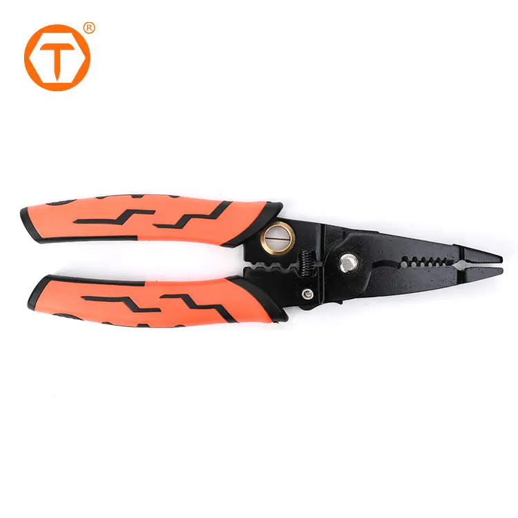 multifunctional automatic stainless steel wire stripping flatwire cable cutting stripper pliers for electrician