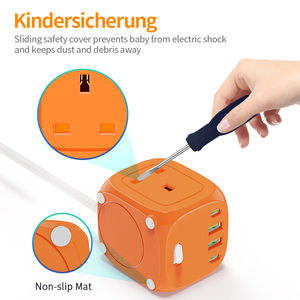New Design Square Power Strip British UK <strong>Socket</strong> 3 Ways <strong>With</strong> <strong>USB</strong> + Type C Ports High Quality UK <strong>Multi</strong> <strong>Function</strong> Electrical <strong>Socket</strong>